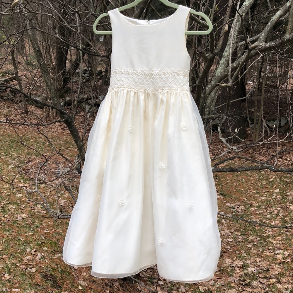Cinderella formal ivory dress.
